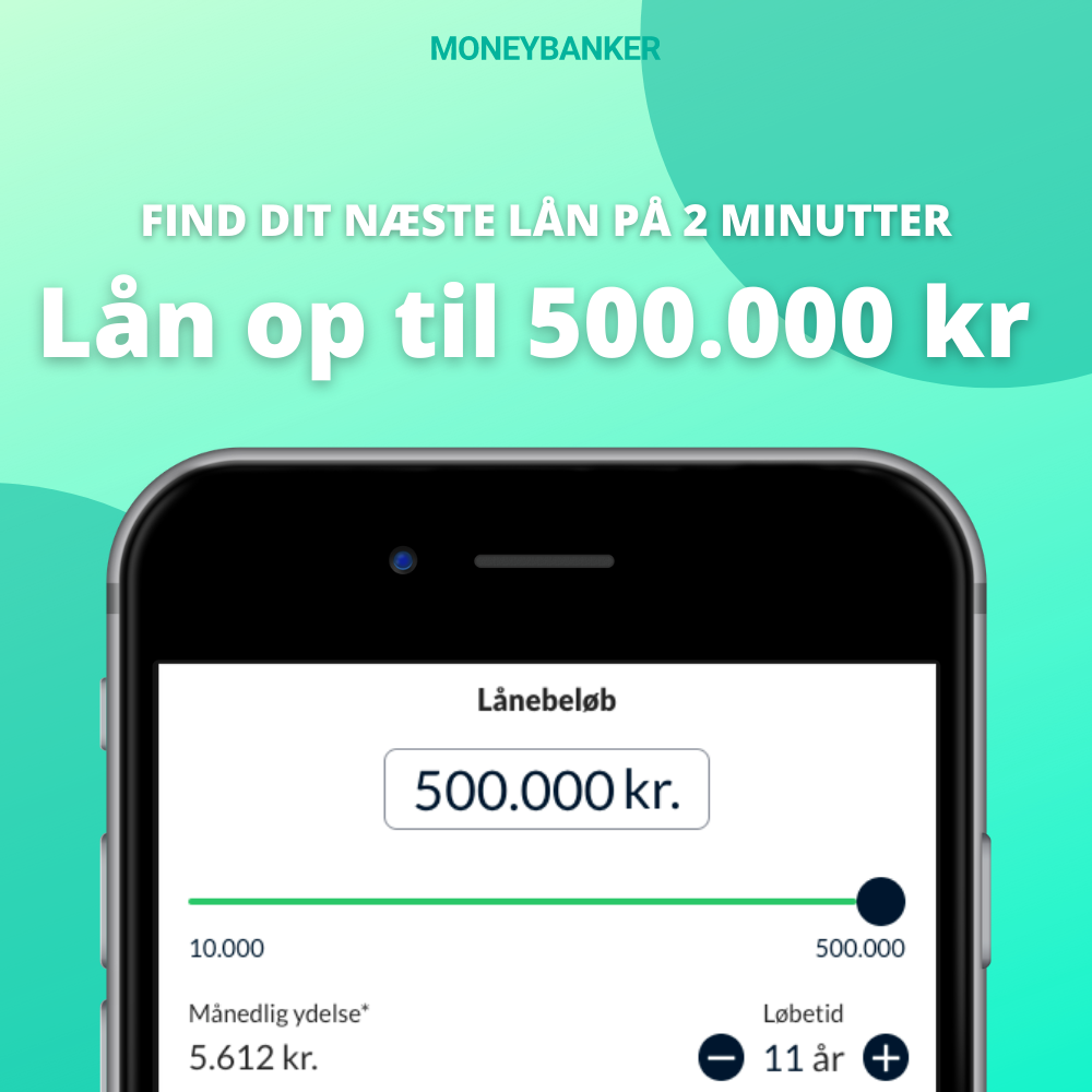 Lån penge på 2 min. Sammenlign og find bedste lån