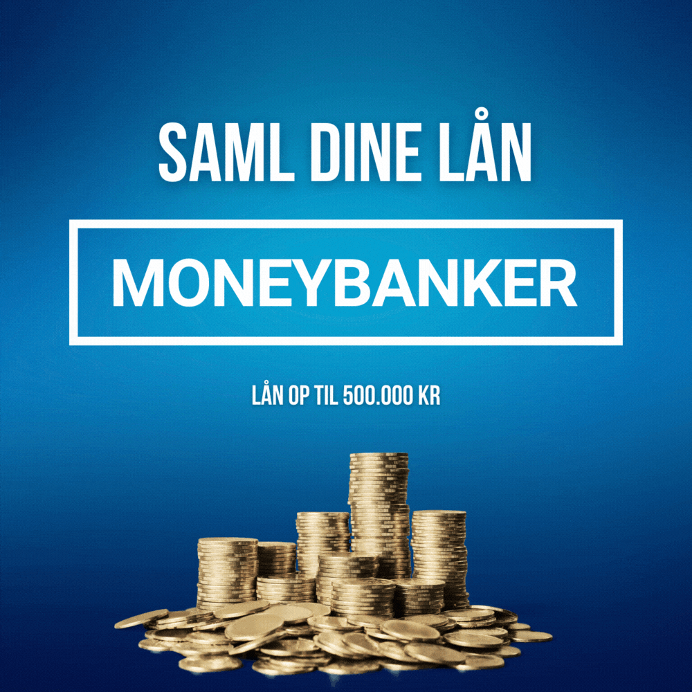 Sammenlign samlelån på MONEYBANKER.dk